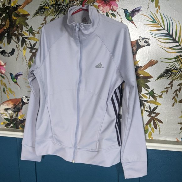 Adidas Track Jacket - Lilac Purple with Trefoil 3-Stripes - Picture 1 of 4